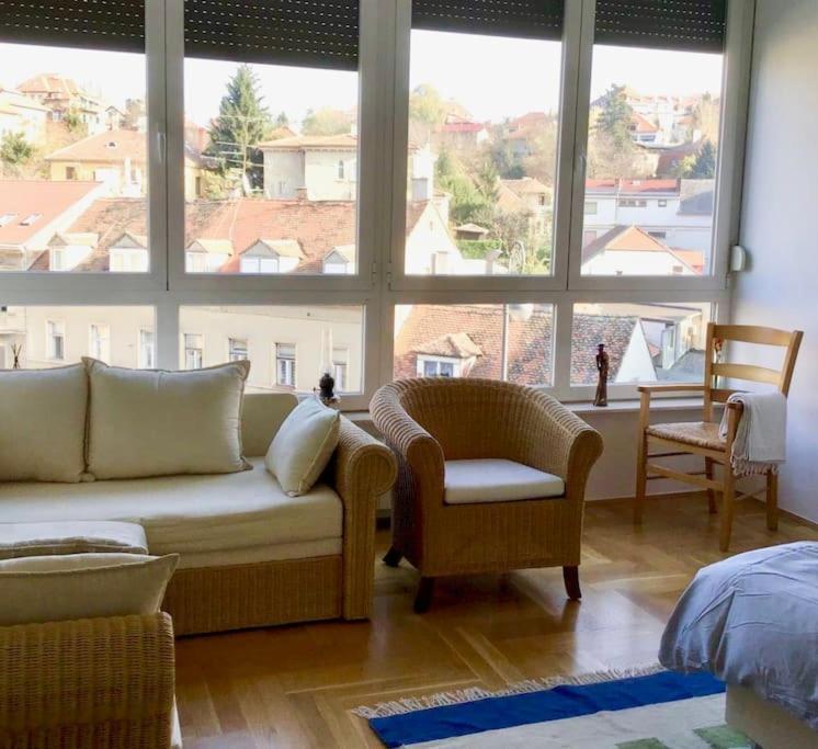 Spacious 3Br/2Bt Apartment With A/C In City Center Загреб Экстерьер фото
